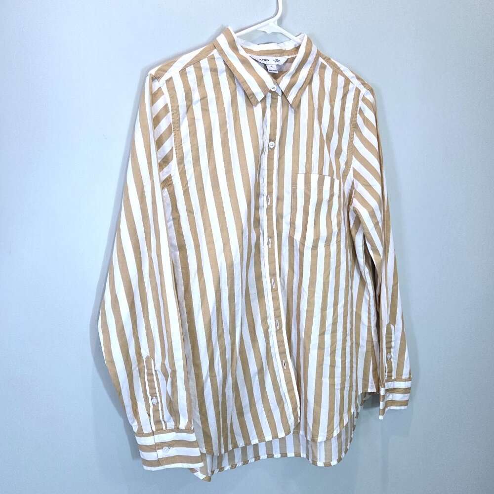NWOT Old Navy Classic Striped Shirt Size L